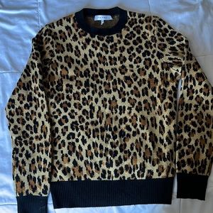 Frame animal print sweater